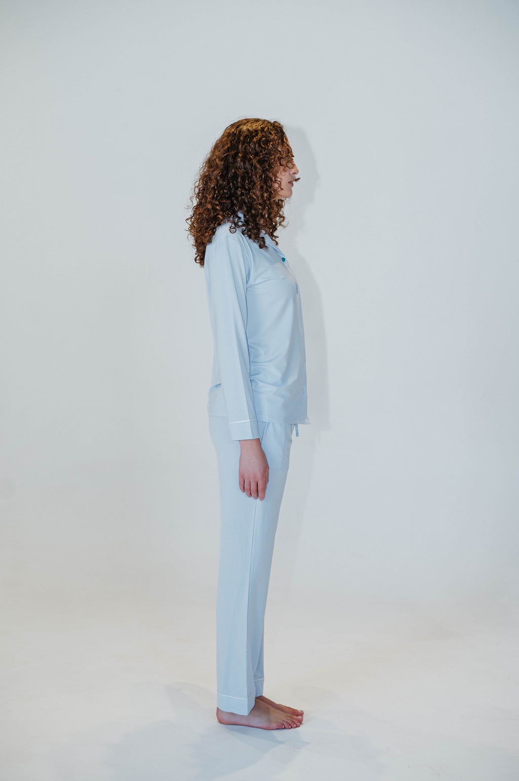 Sky Blue TENCEL Modal Pajama Long Sleeve