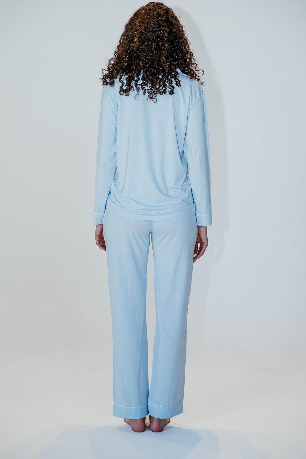 Sky Blue TENCEL Modal Pajama Long Sleeve
