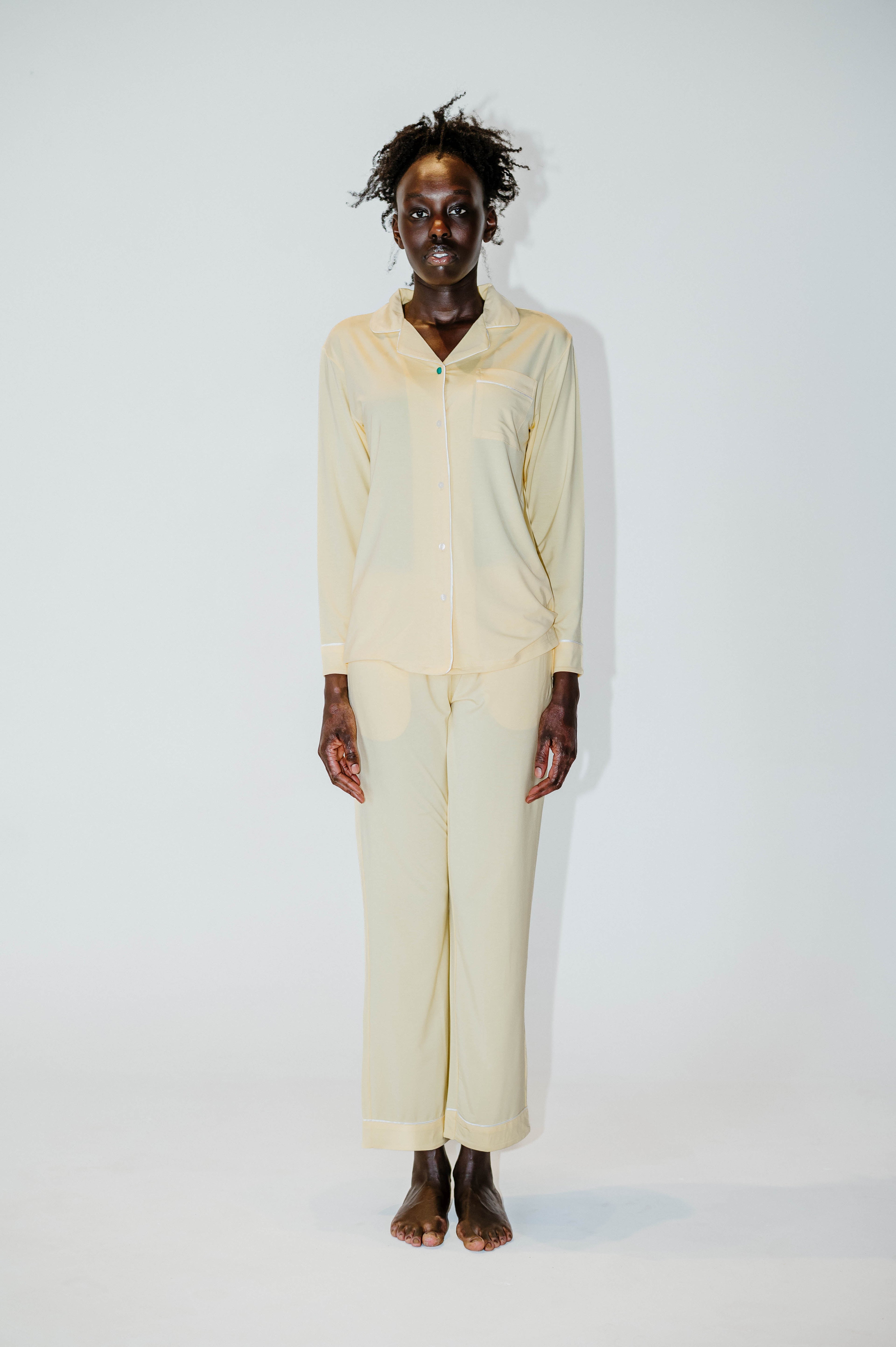 Butter Yellow TENCEL Modal Pajama Long Sleeve
