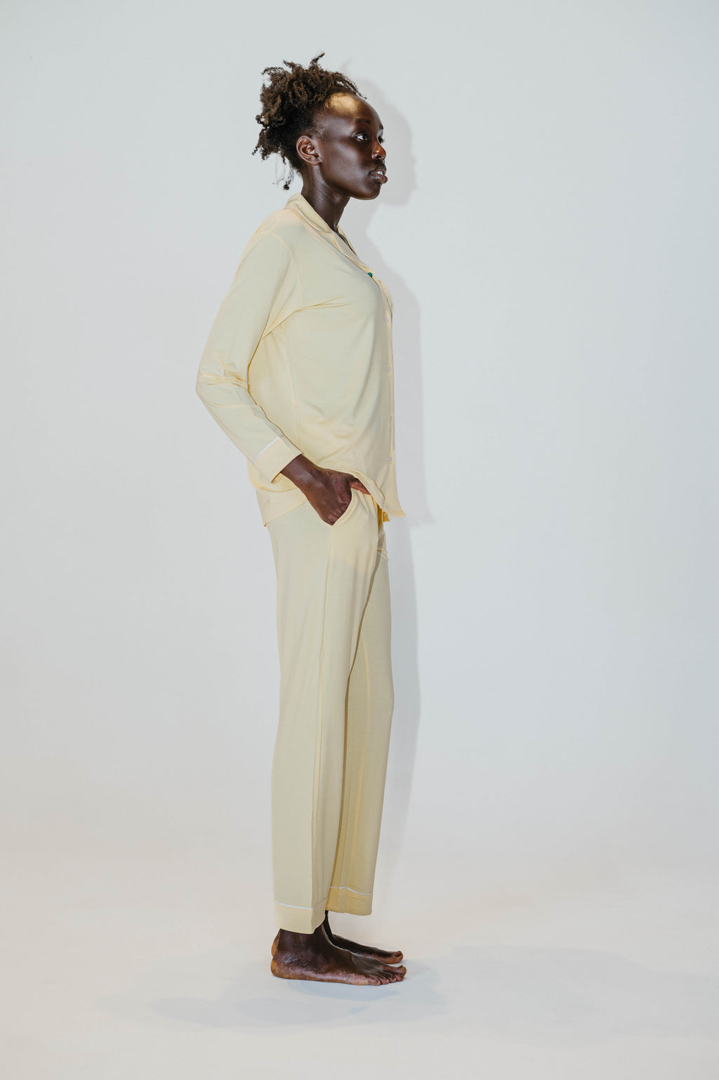 Butter Yellow TENCEL Modal Pajama Long Sleeve