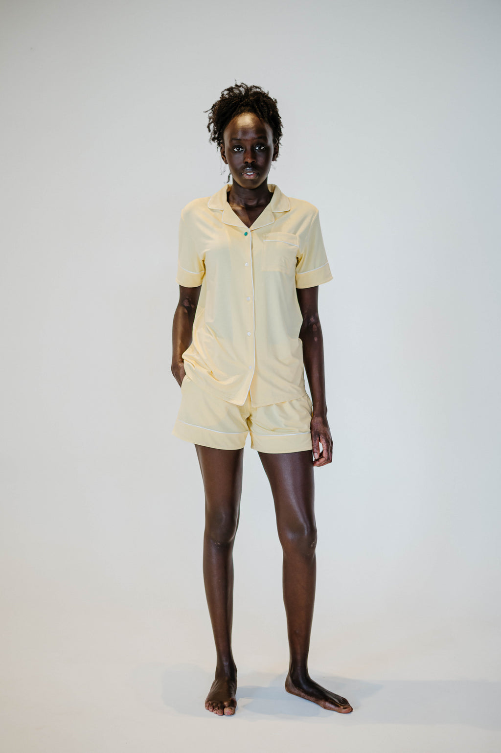 Butter Yellow TENCEL Modal Pajama Short Sleeve