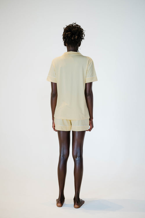 Butter Yellow TENCEL Modal Pajama Short Sleeve